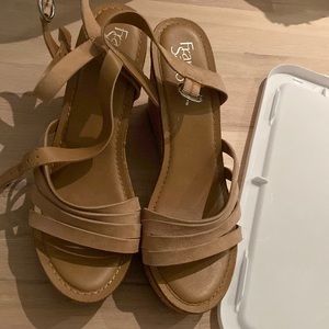 Nude franco sarto wedges